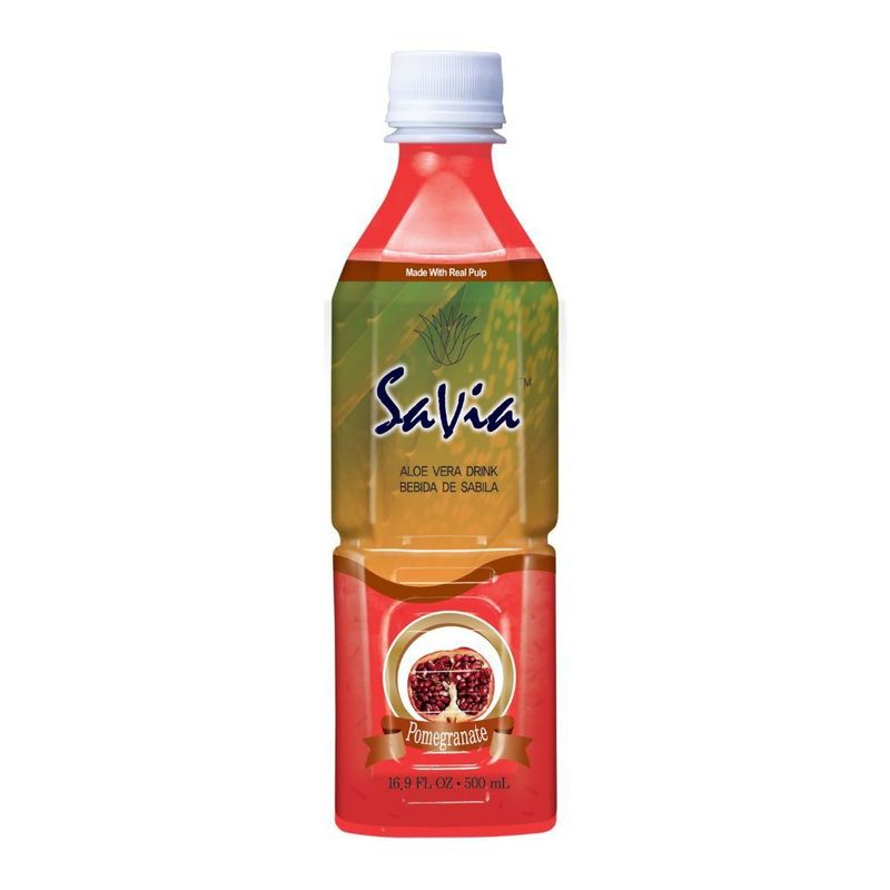 SAVIA - AGUA ALOE VERA SABOR GRANADA SAVIA 500CC