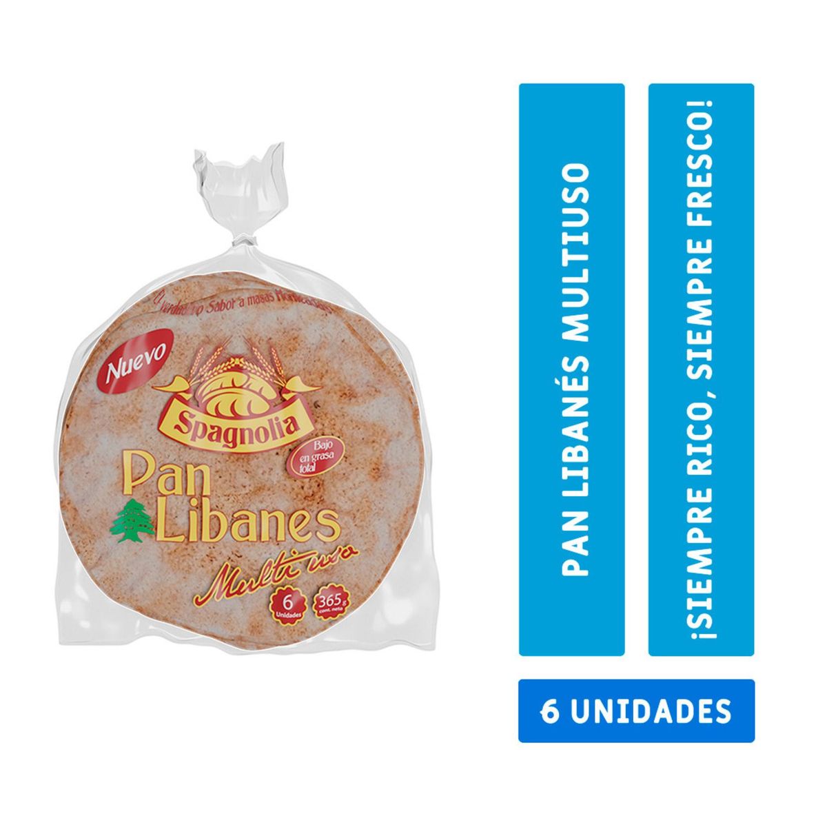 SPAGNOLIA - Pan Libanes Spagnolia 365 g