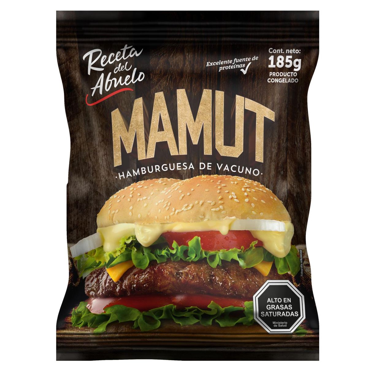 RECETA DEL ABUELO - Hamburguesa de Vacuno Mamut Receta del Abuelo 185 g