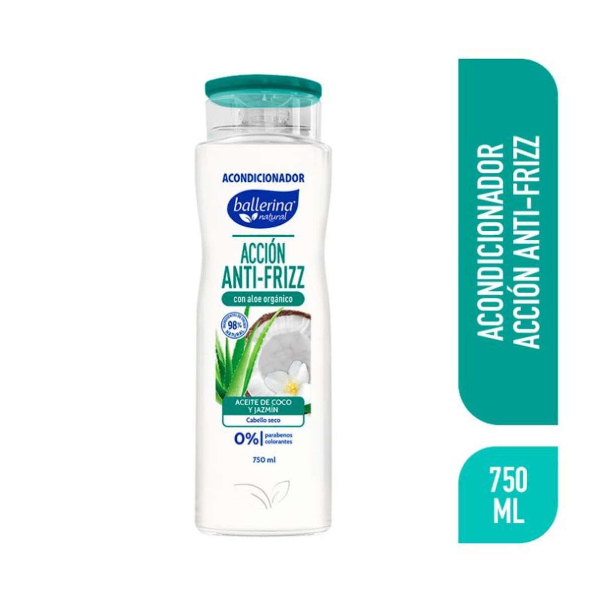 BALLERINA - Acondicionador Anti-Frizz Coco Jazmín Ballerina 750 ml