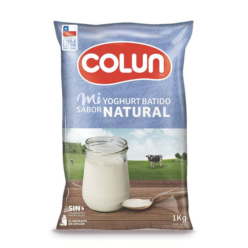 COLUN - Yoghurt Natural Bolsa
