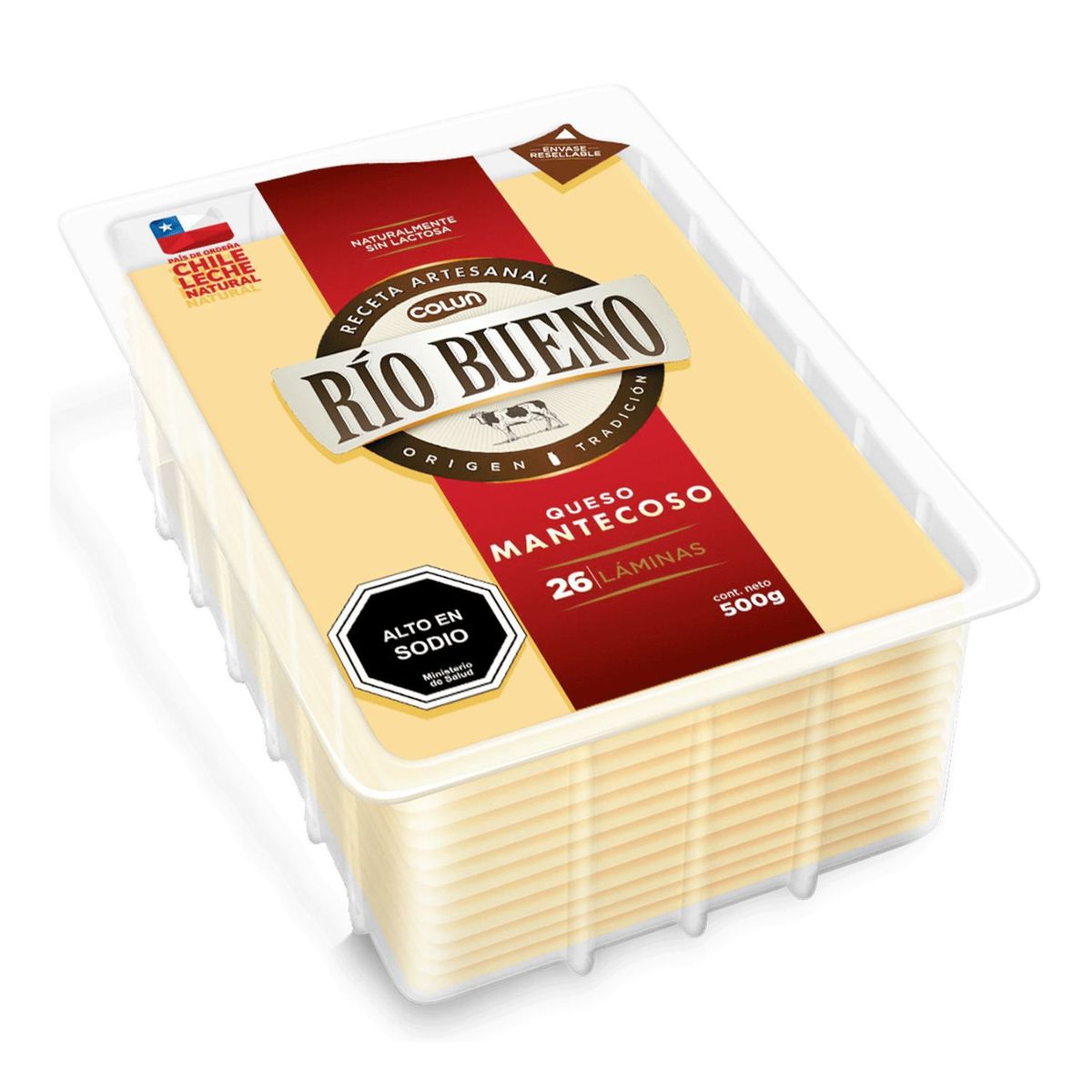 RIO BUENO - Queso Mantecoso Laminado Rio Bueno 500 g