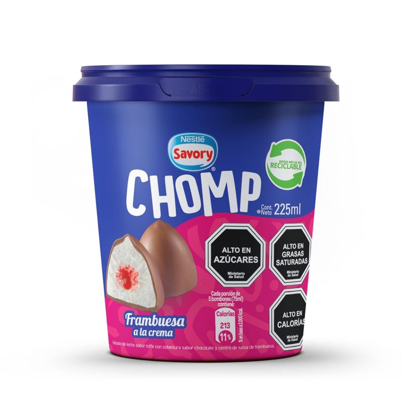 CHOMP - Bombón Helado Chomp Frambuesa aLa Crema