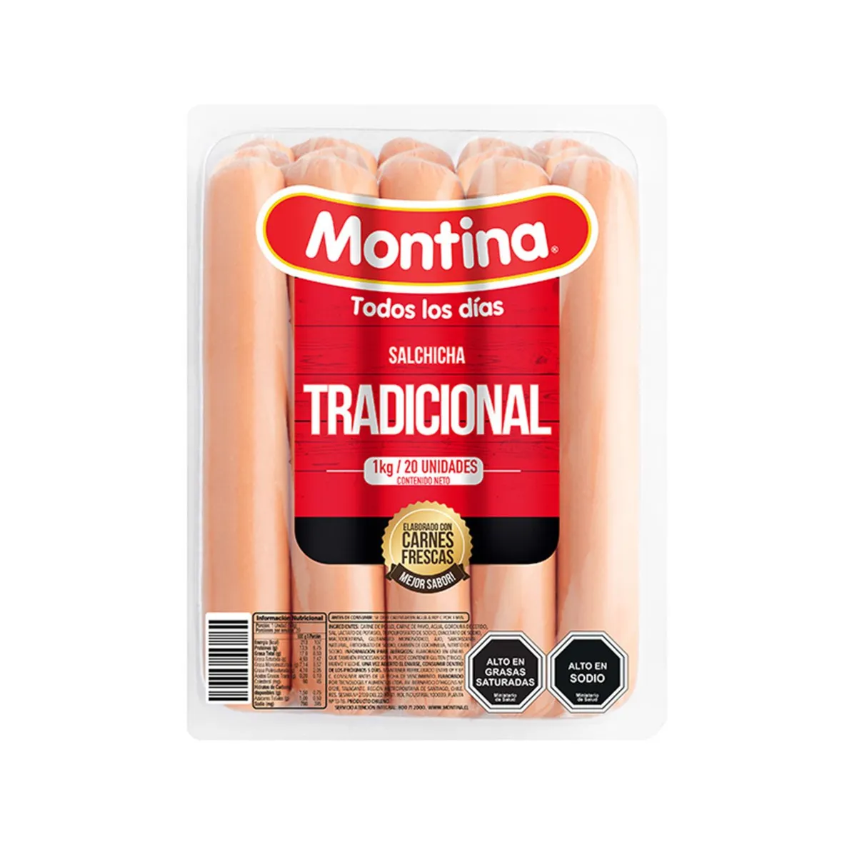 MONTINA - Salchichas Tradicionales Montina 20 Un