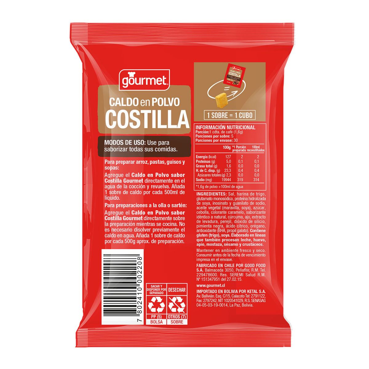 GOURMET - Caldos Costilla Polvo