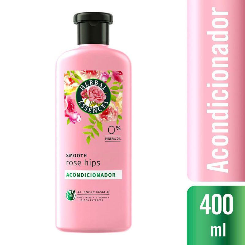HERBAL ESSENCES - Acondicionador Smooth Rose Hips Acondicionador