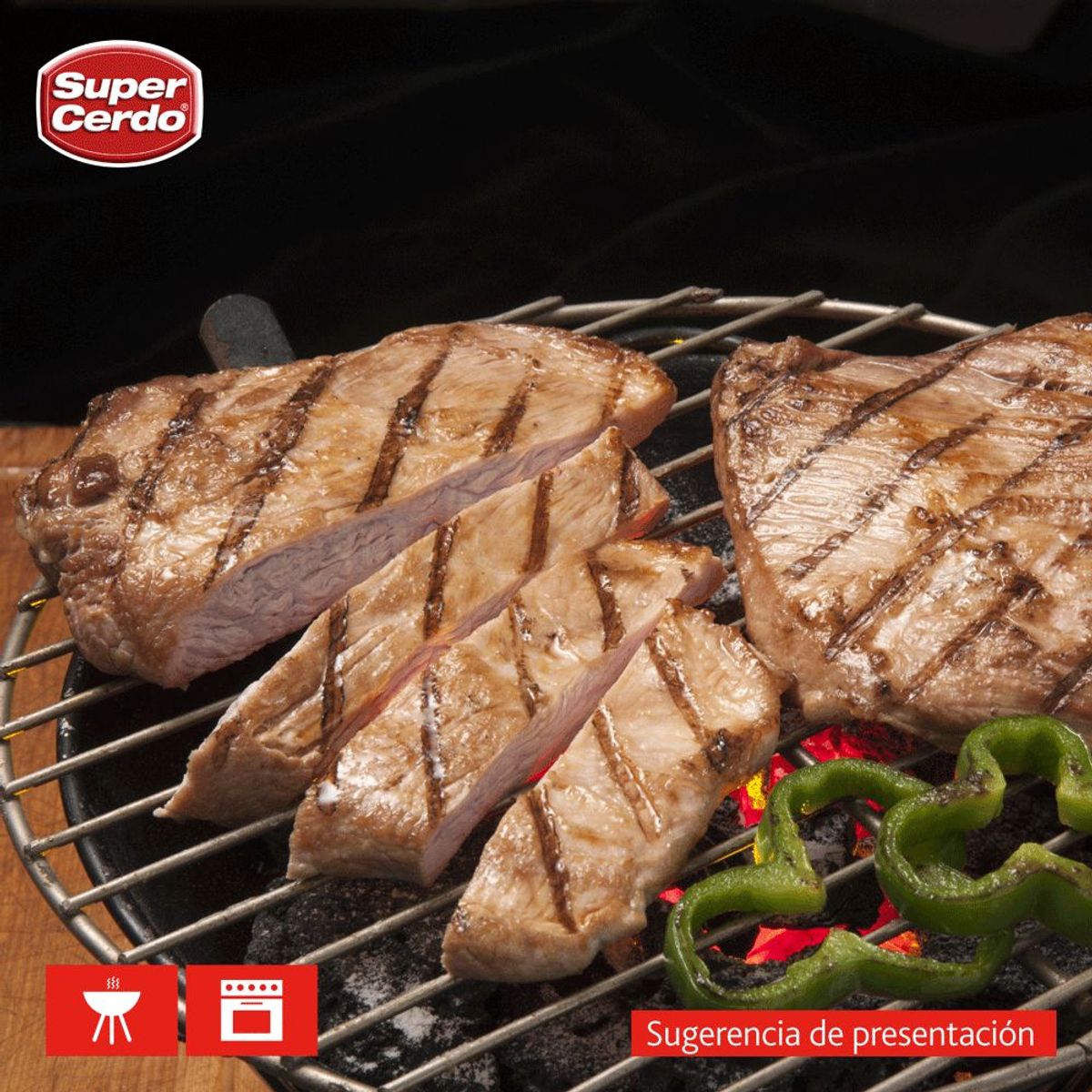 SUPER CERDO - Plateada de Lomo de Cerdo Super Cerdo 1 Kg