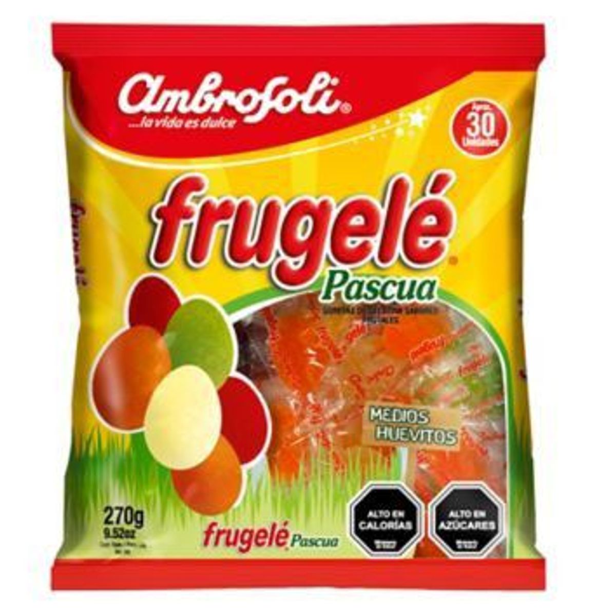 AMBROSOLI - GOMITAS MEDIO HUEVO FRUGELE 270 GR AMB