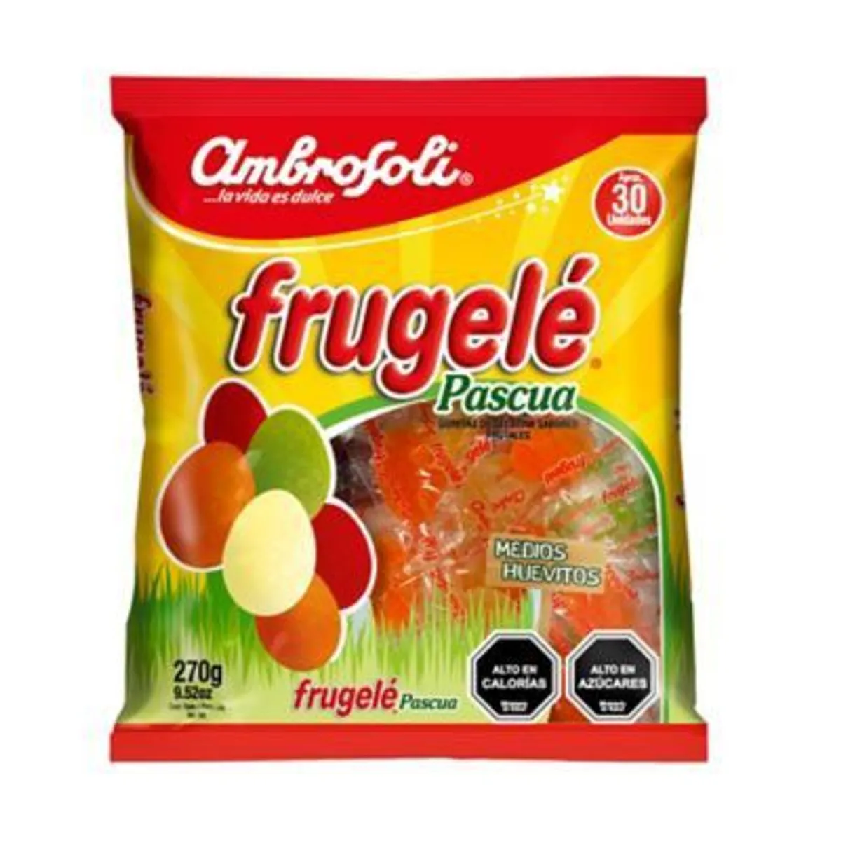 AMBROSOLI - GOMITAS MEDIO HUEVO FRUGELE 270 GR AMB