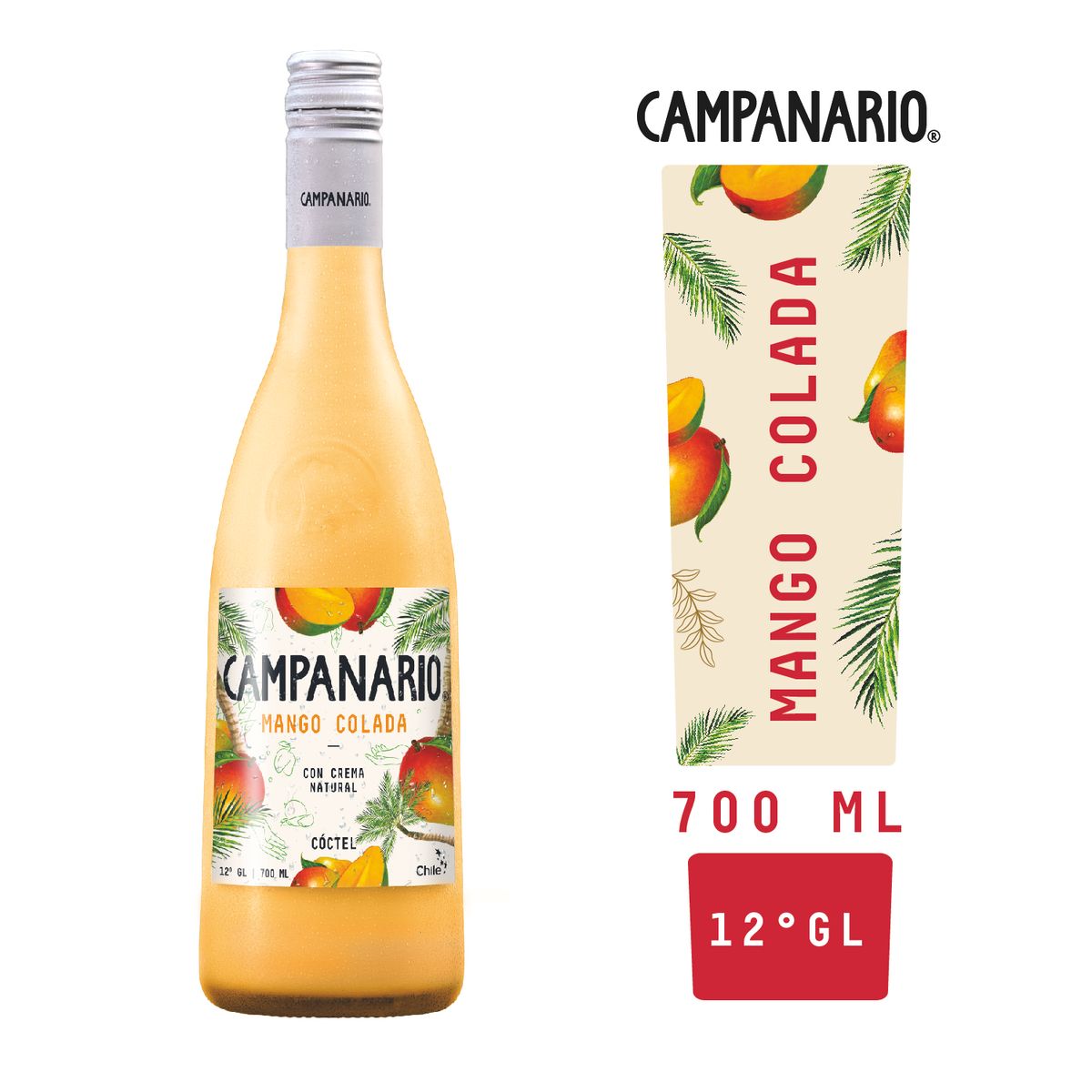 RUTA COCKTAIL - Cóctel Mango Colada Campanario 12° 700 ml