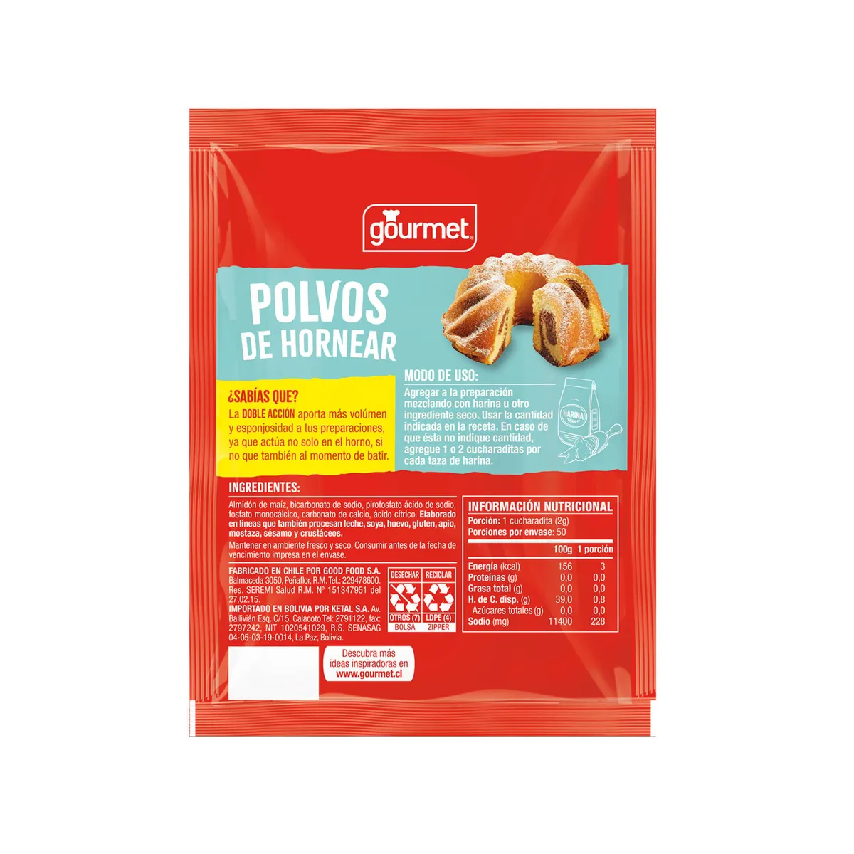 GOURMET - Polvos De Hornear