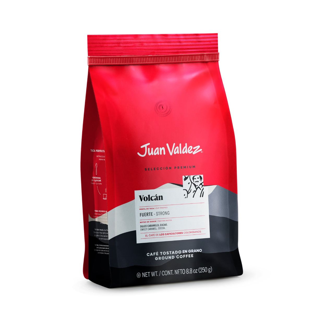 JUAN VALDEZ - Café en Grano Tostado Volcán Juan Valdez 250 g