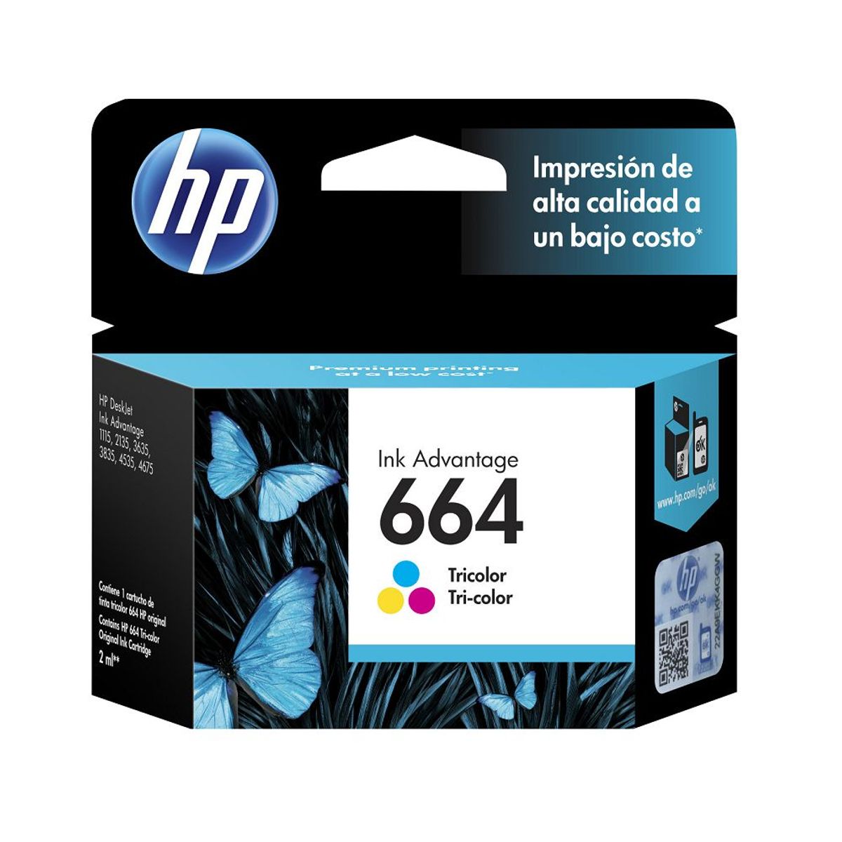 HP - Tinta Tricolor 664 Advantage