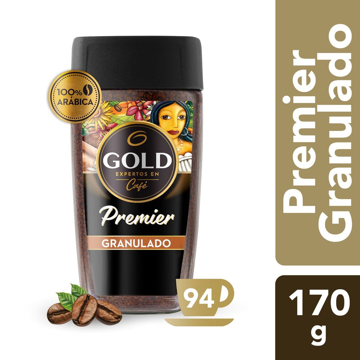 GOLD - Café Instantáneo Granulado Premier Gold 170 g