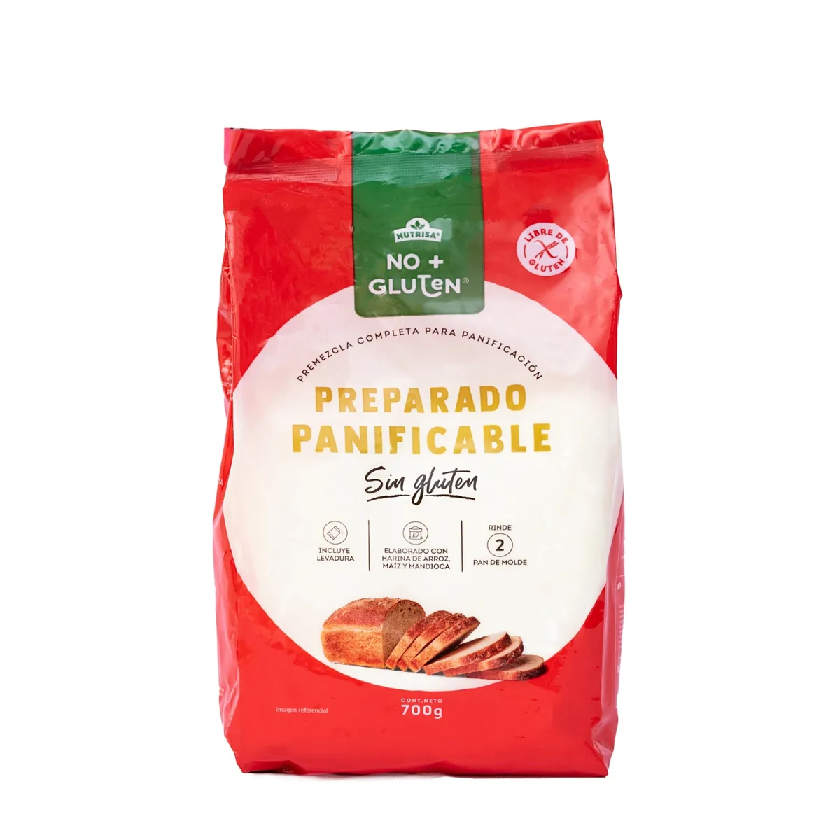 NO+GLUTEN - Harina Prepar Panificable Sin Gluten