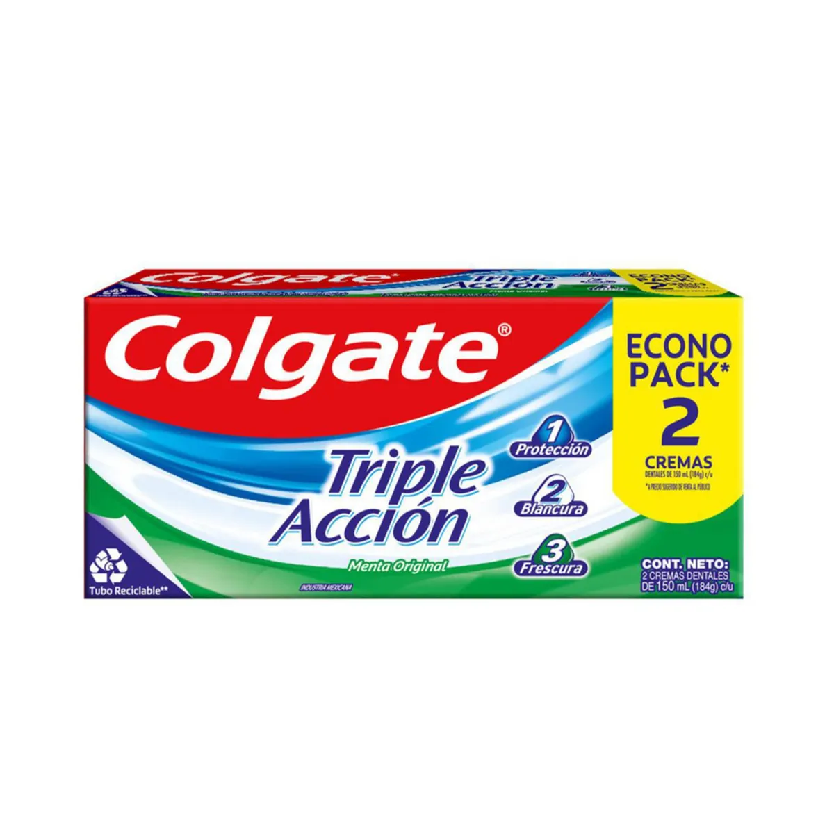 COLGATE - Pasta de Dientes Triple Acción Menta