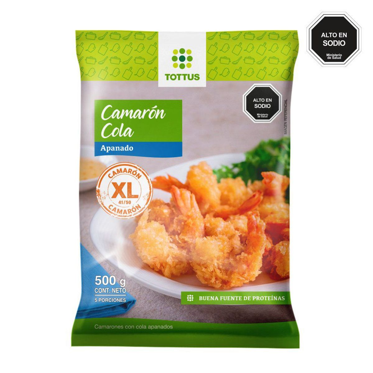 TOTTUS - Camarón Cola Extra Grande Apanado Tottus 500 g