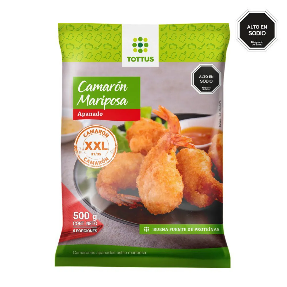 TOTTUS - Camarón Mariposa Gigante Apanado Tottus 500 g