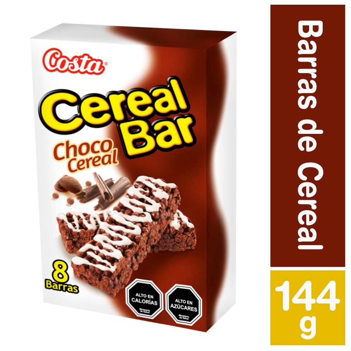 COSTA - Barras de Cereal Costa Sabor Chocolate 144 g