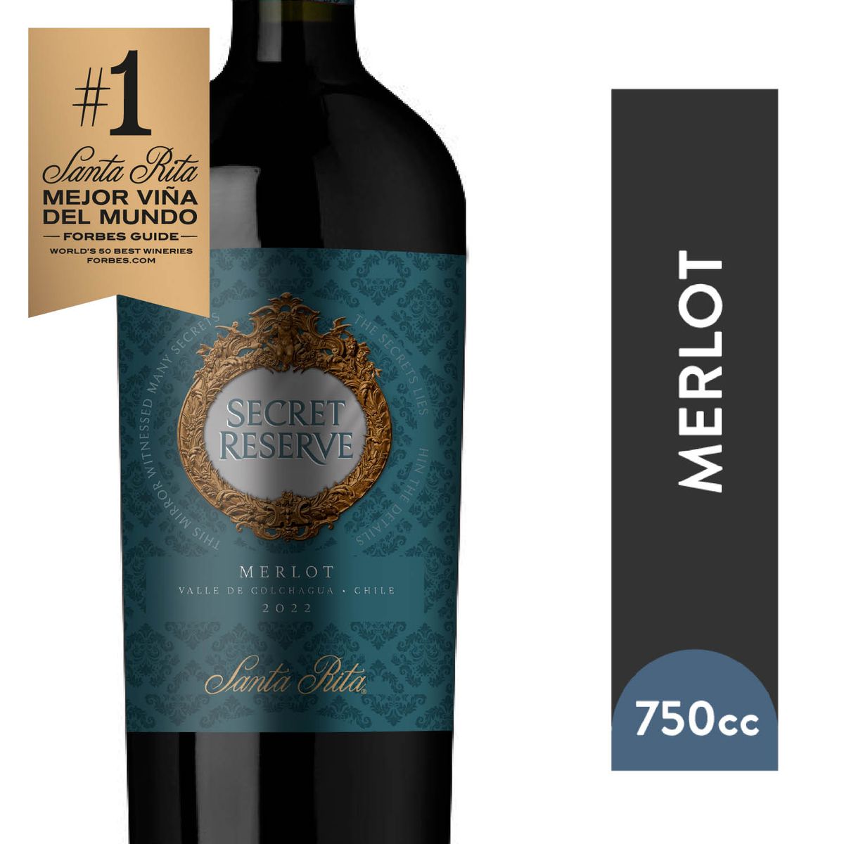 SECRET RESERVE - Vino Tinto Merlot Reserva