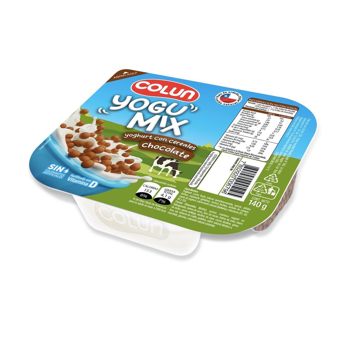 COLUN - Yoghurt Yogumix Sabor Natural con Cereal de Chocolate