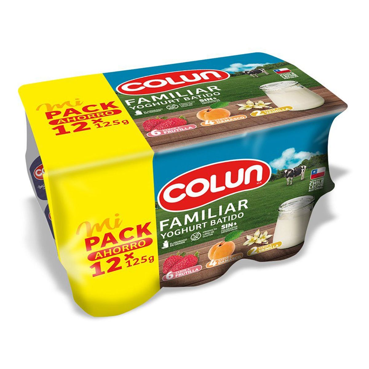 COLUN - Pack Yoghurt Batido Colun 12 x 125 g