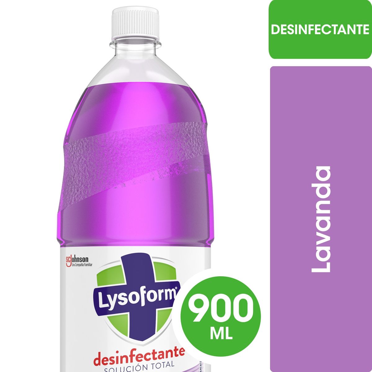 LYSOFORM - Limpiador Desinfectante Pisos y Multisuperficie Lysoform Lavanda 900 ml
