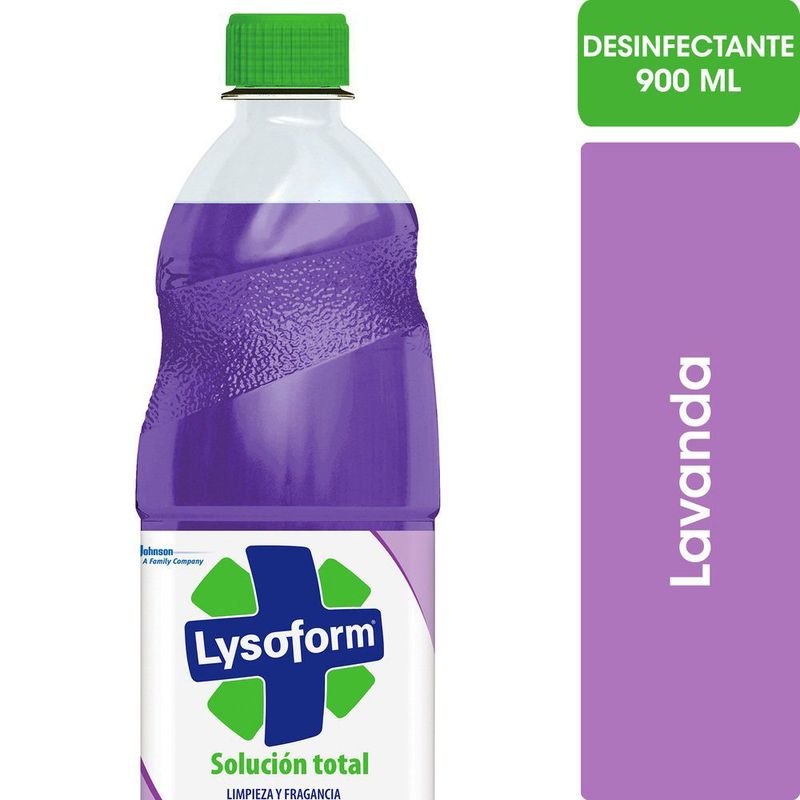 LYSOFORM - Limpiador Desinfectante Pisos y Multisuperficie Lysoform Lavanda 900 ml