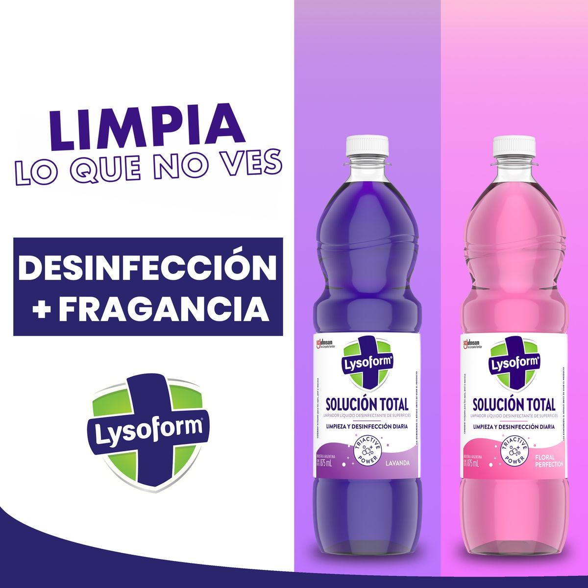 LYSOFORM - Limpiador Desinfectante Pisos y Multisuperficie Lysoform Lavanda 1.8 lt