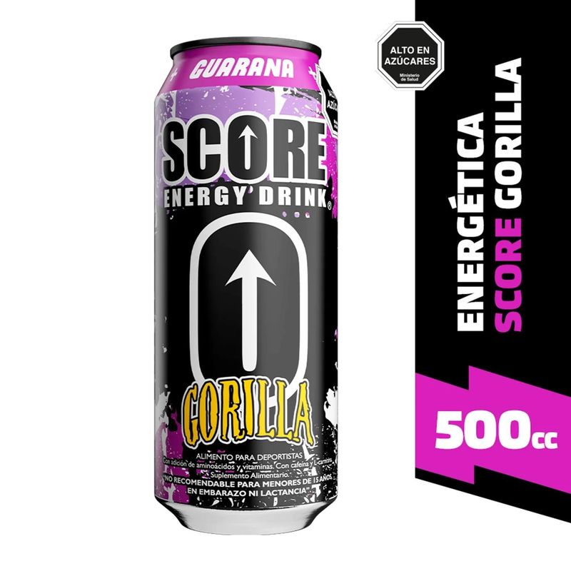 SCORE - Bebida Energética Score Gorilla 500 ml