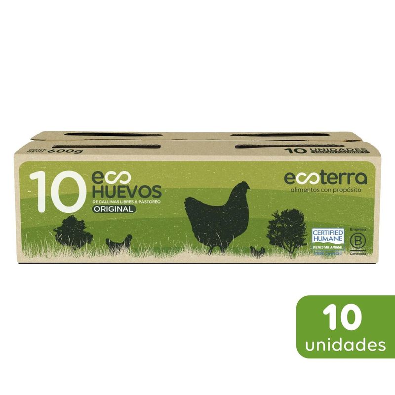 ECOTERRA - Huevos de Color Gallinas Libres Ecoterra 10 Un
