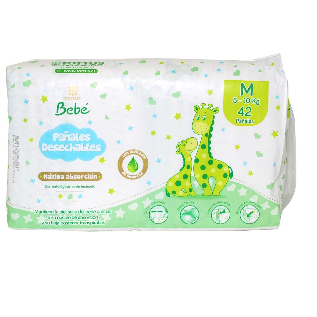 TOTTUS - Pañales Desechables Talla M