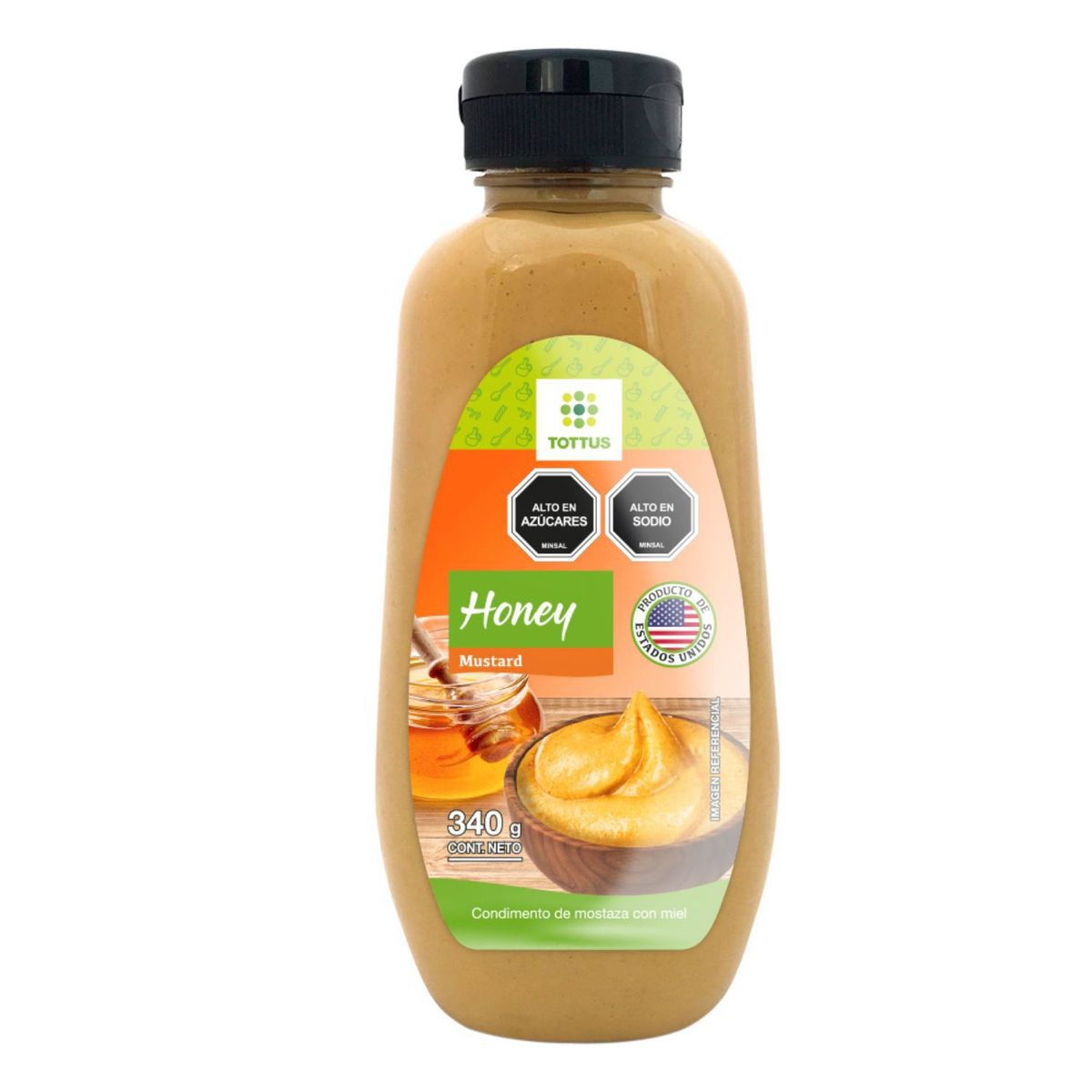 TOTTUS - MOSTAZA HONEY 340GR TOTTUS