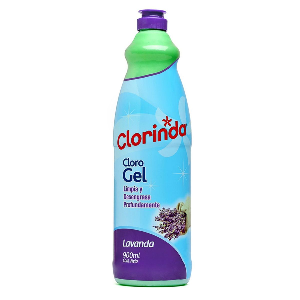 CLORINDA - Cloro en Gel Clorinda Lavanda Botella 900 ml