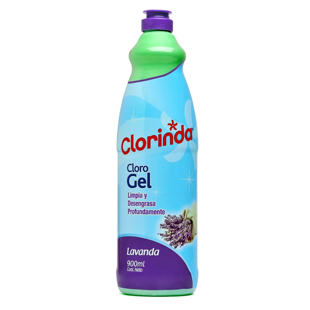 CLORINDA - Cloro en Gel Clorinda Lavanda Botella 900 ml