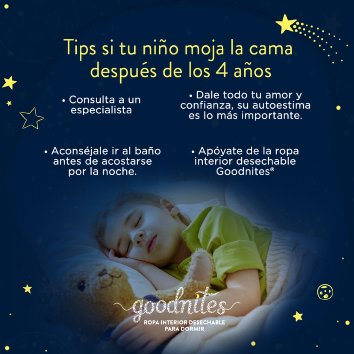 HUGGIES - Ropa Interior Desechable Goodnites Unisex Talla M 14 Un