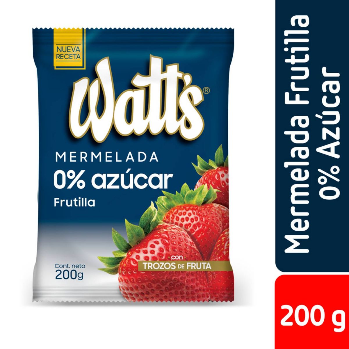 WATTS - Mermelada Frutilla Sin Azúcar Añadida
