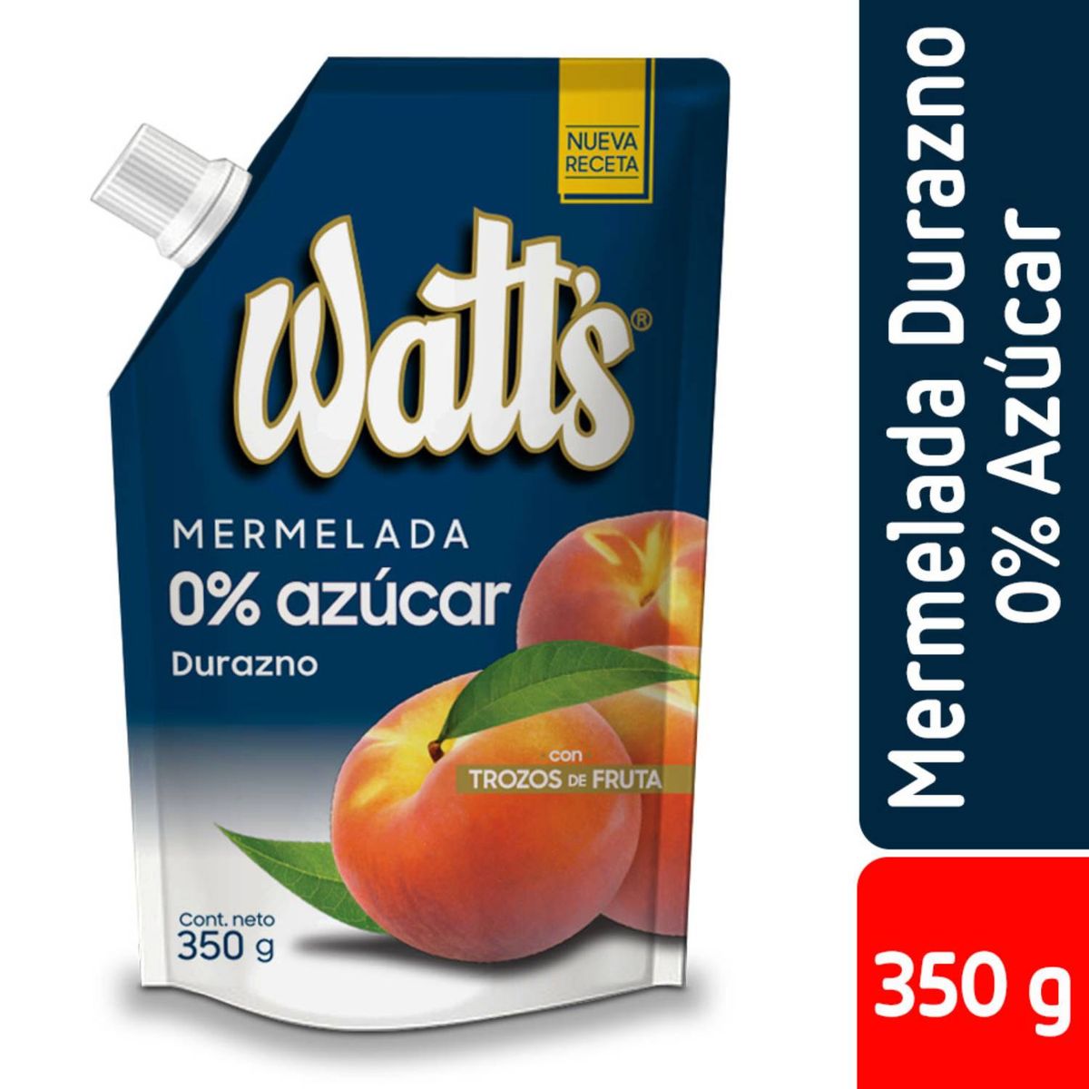 WATTS - Mermelada Watts Sin Azúcar Durazno 350 gr
