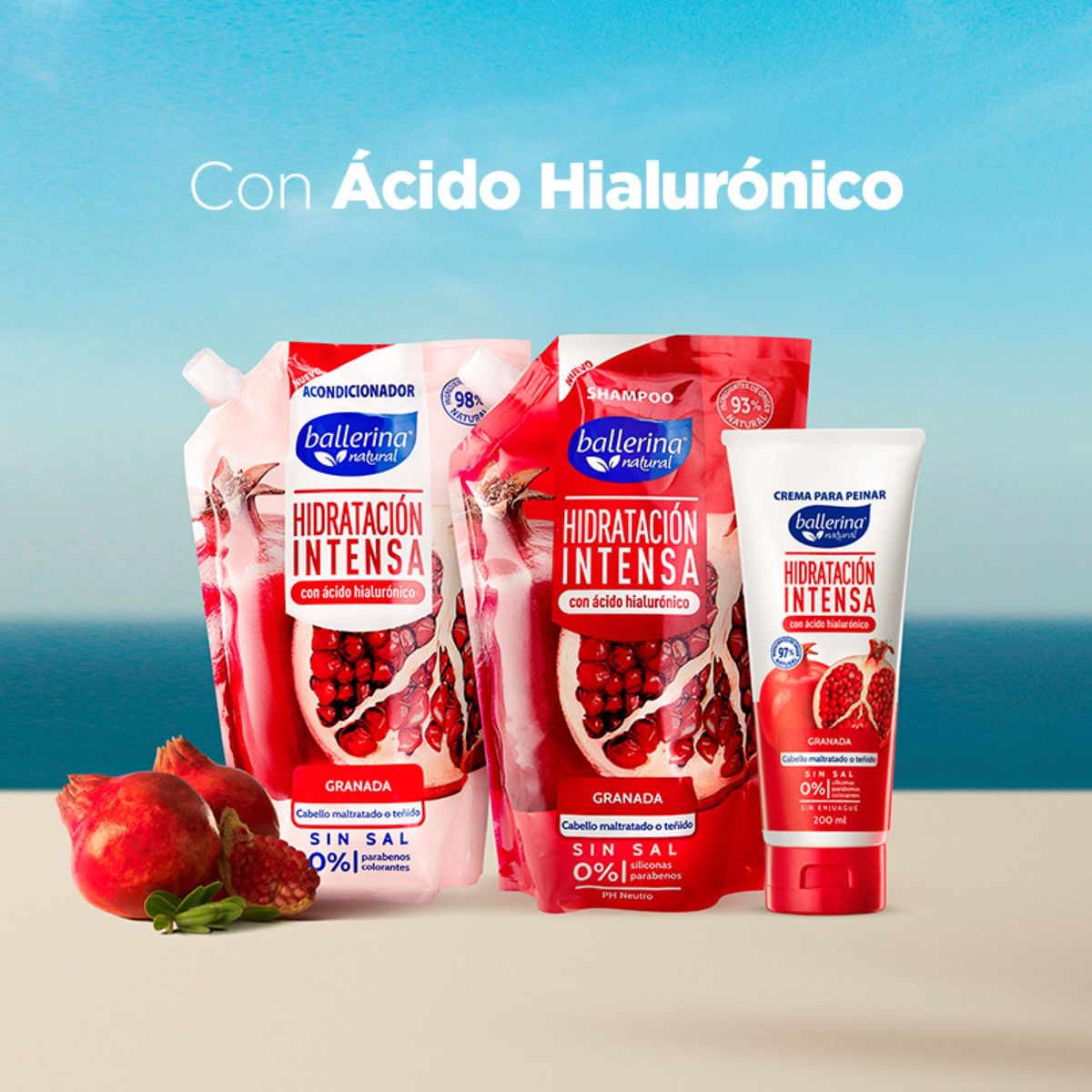 BALLERINA - Acondicionador Sin Sal Granada