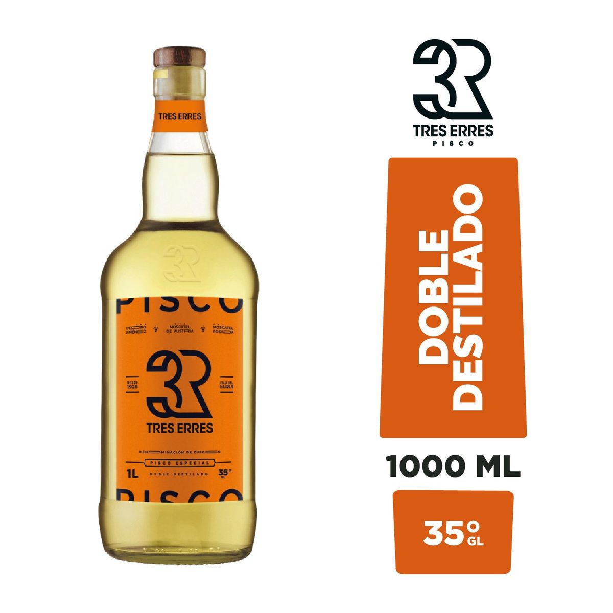 TRES ERRES - Pisco 35° GL