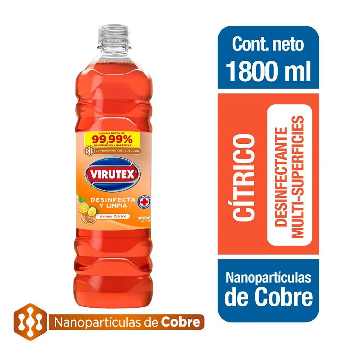 VIRUTEX - Limpiador Desinfectante Frescura Intensa Virutex