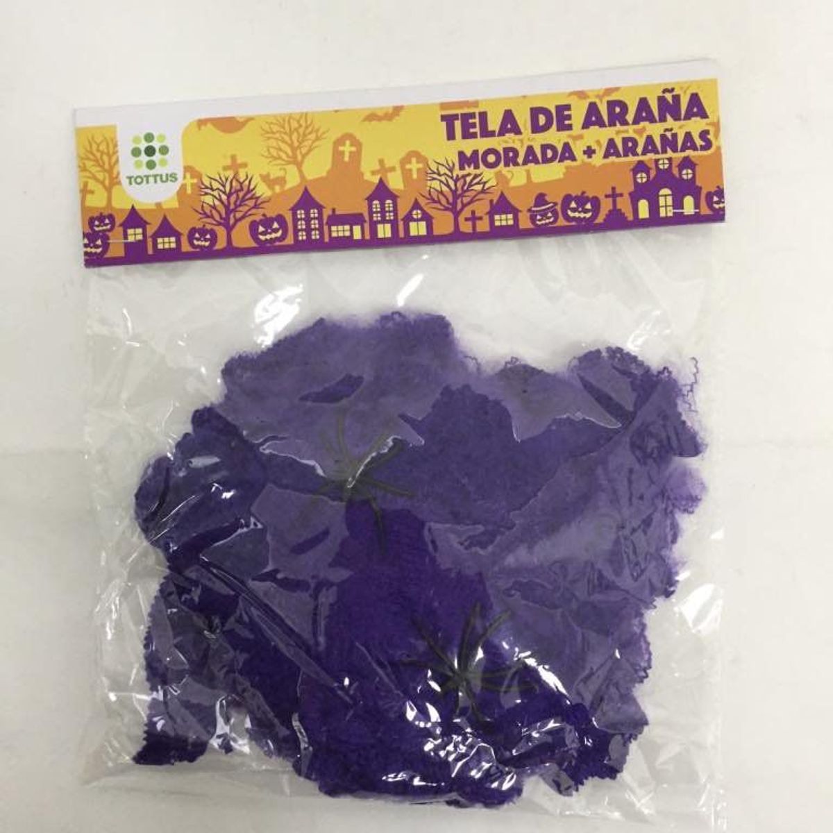 TOTTUS - Tela de Araña Morada + Arañas