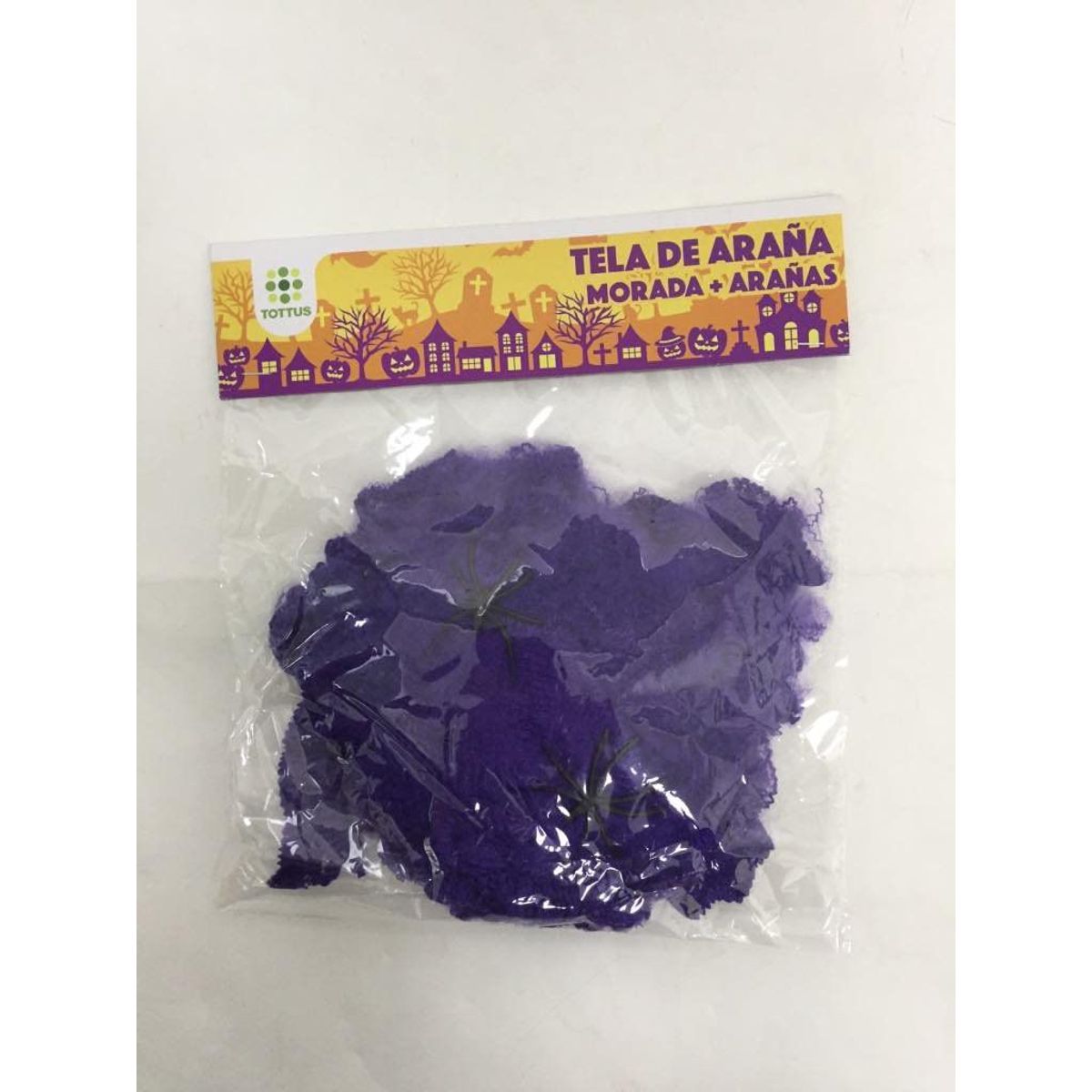 TOTTUS - Tela de Araña Morada + Arañas