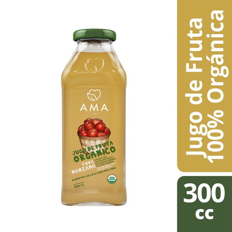 AMA - JUGO AMA MANZANA ORGANICO 300 CC