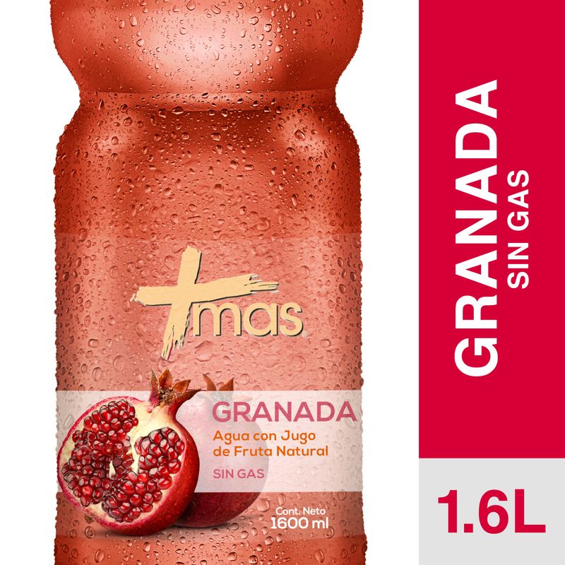 MAS - Agua Sabor Granada Sin Gas Mas 1.6 L