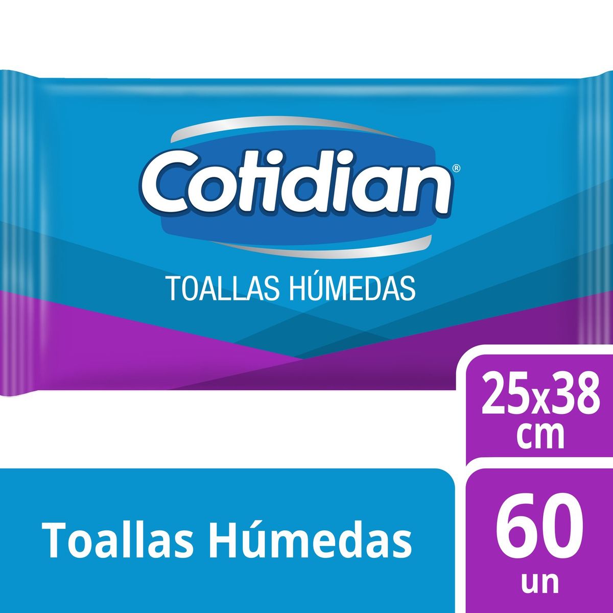 COTIDIAN - Toalla Húmeda Adulto Cotidian 60 Un
