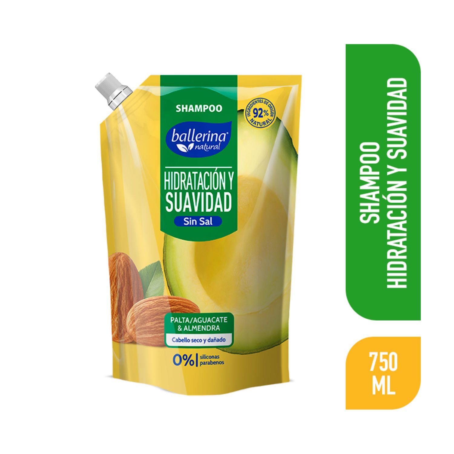 Shampoo Sin Sal Palta Almendra | Tottus Chile