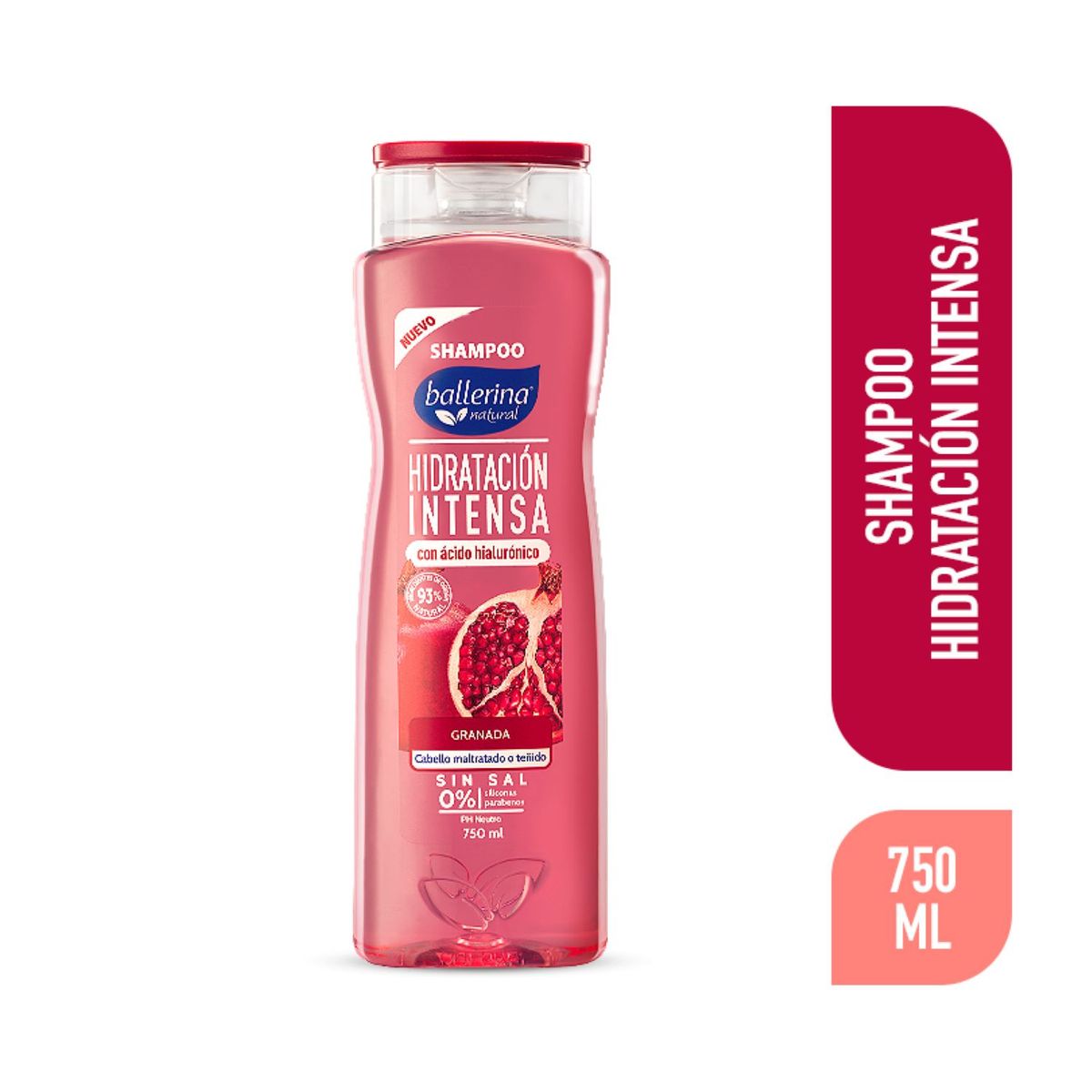 BALLERINA - SHAMP SIN SAL GRANADA FCO 750ML BALL