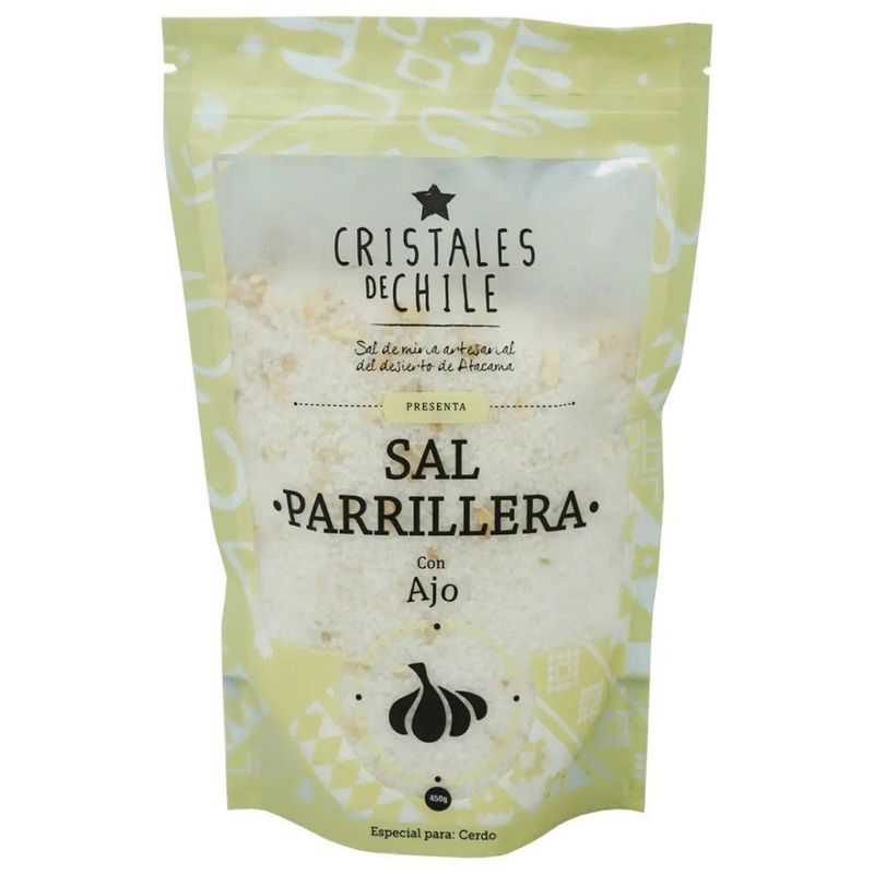 CRISTALES DE CHILE - SAL PARRILLA C AJO 450 GR CRIST DE CHILE