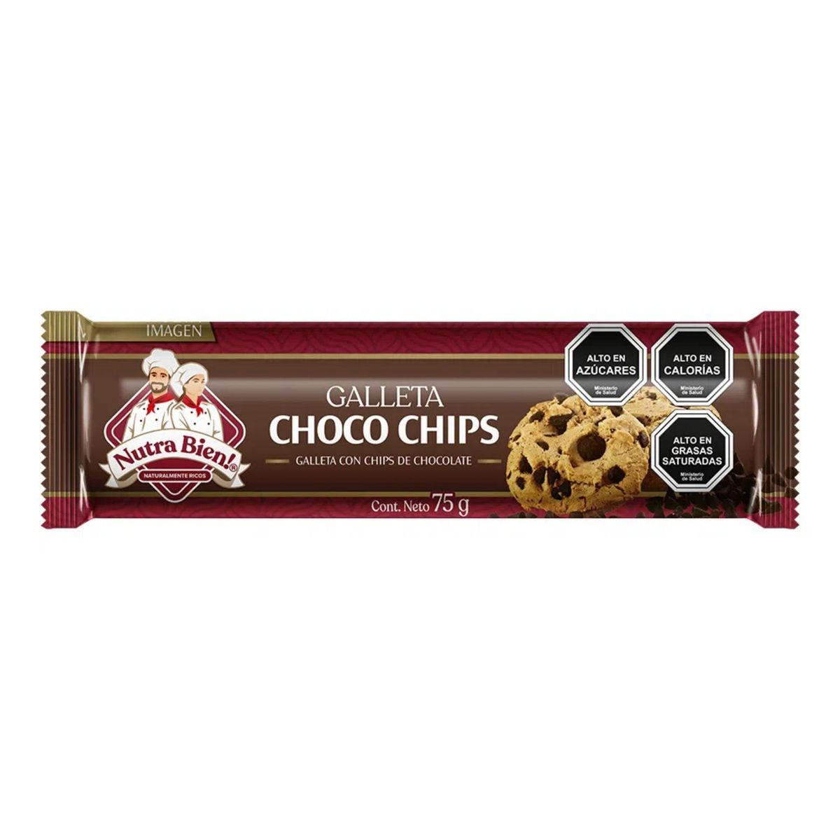 NUTRA BIEN - Galletas Nutra Bien Chocochip 75 g